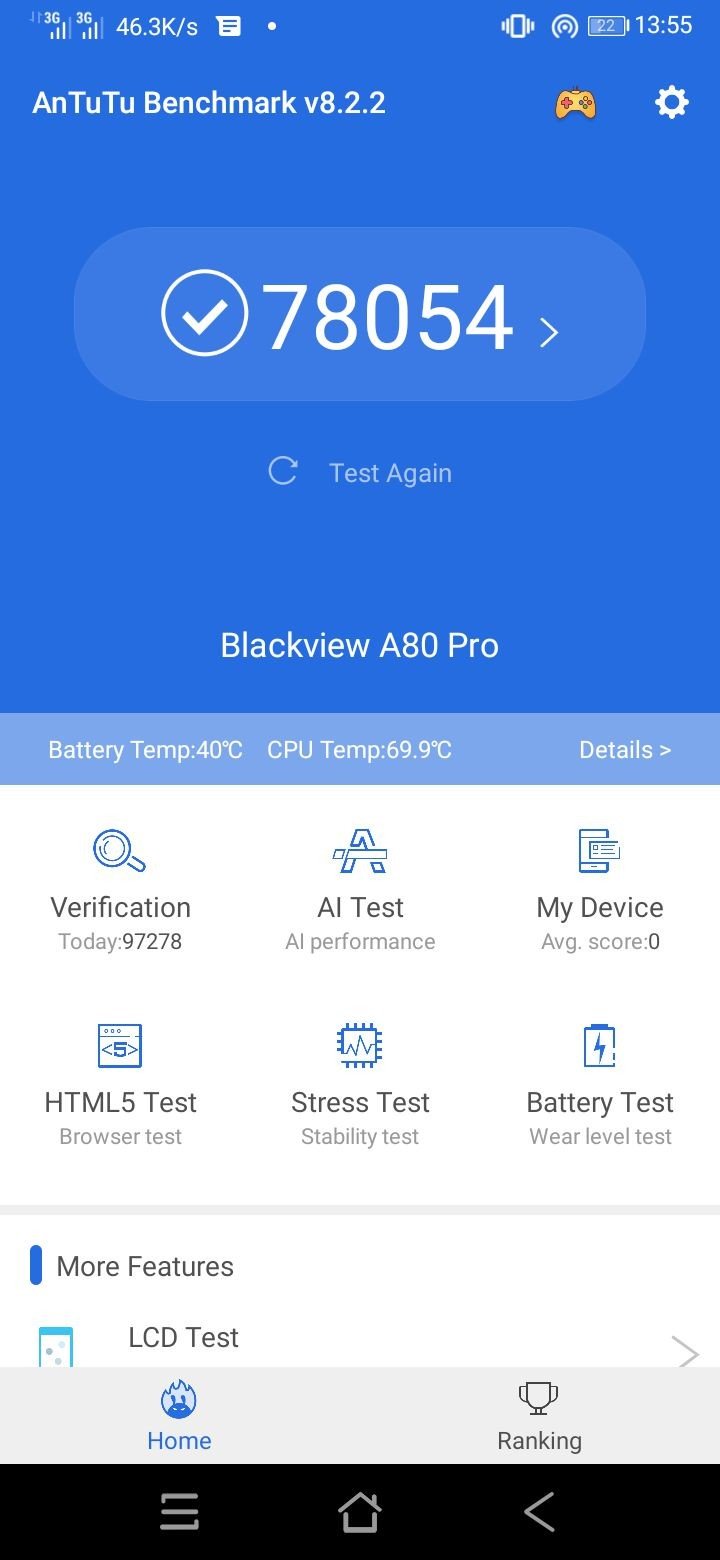 Blackview A80 Pro unboxing, first impression and real Antutu Test