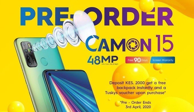 Kenya and Ghana gets the latest Tecno Camon 15