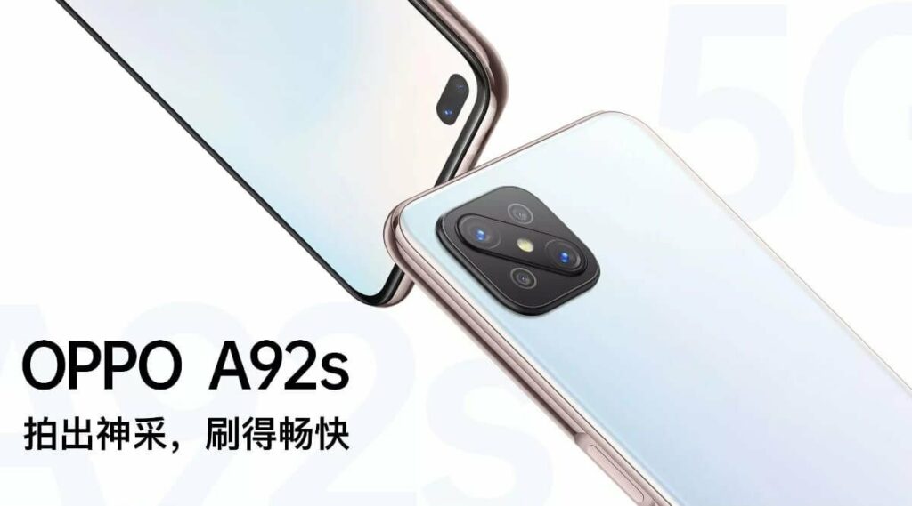 OPPO A92s is an affordable 5G smartphone priced @$309