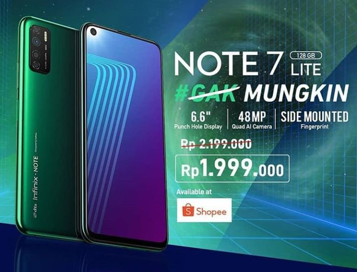 Infinix Note 7 lite price in Indonesia