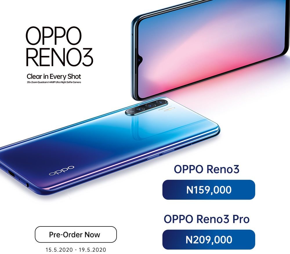 Oppo Reno 3 and Reno 3 Pro official in Nigeria, starts @159k | DroidAfrica