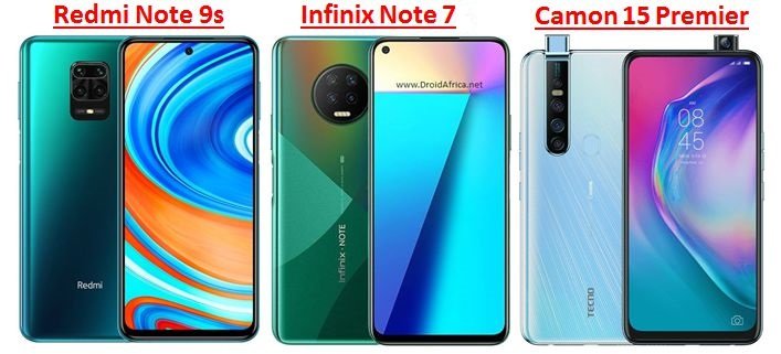 Redmi Note 9s vs Infinix Note 7 vs Camon 15 Premier; best value for money? Redmi Note 9s vs Infinix Note 7 vs Camon 15 Premier; best value for money?