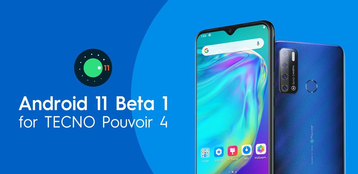 Tecno Pouvoir 4 Android 11 update
