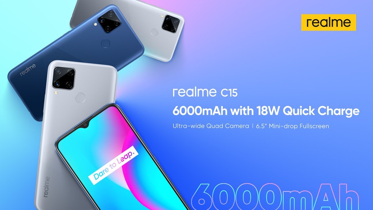 Realme C15 now official with Helio G35 and 6000mAh battery