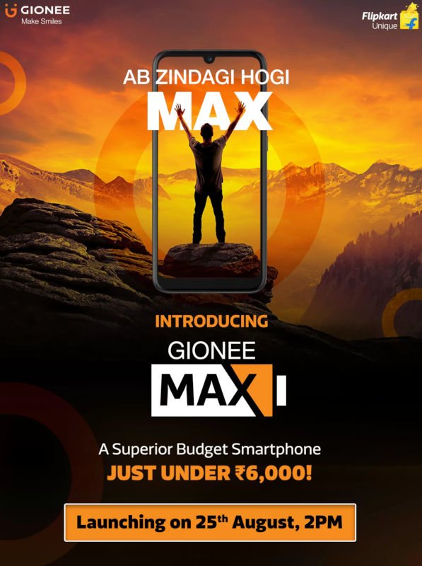 Battery focused Gionee Max to launch in India next week
