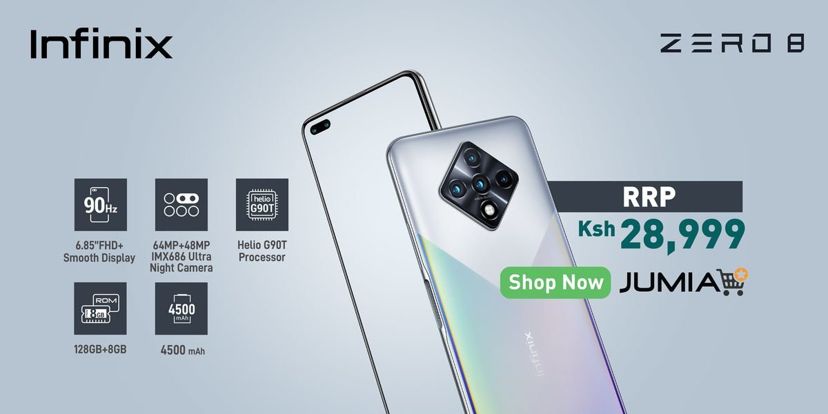 Infinix Zero 8 finally arrives in Kenya at Ksh 28,999 Zero 8 price in Kneya 1