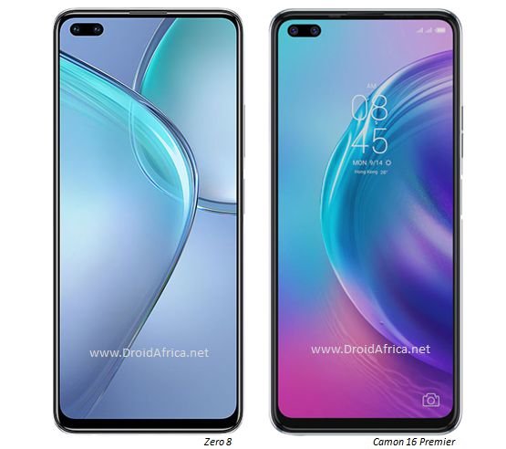 Zero 8 vs Camon 16 Premier; same phone in different body Zero 8 vs Camon 16 Premier; same phone in different body