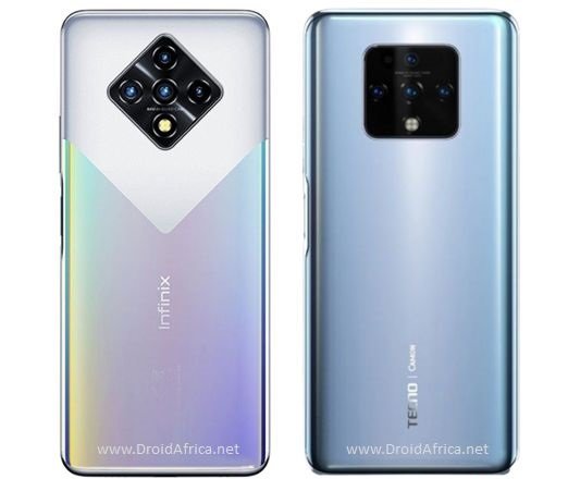 Zero 8 vs Camon 16 Premier; same phone in different body camon 16 vs zero 8 rear view