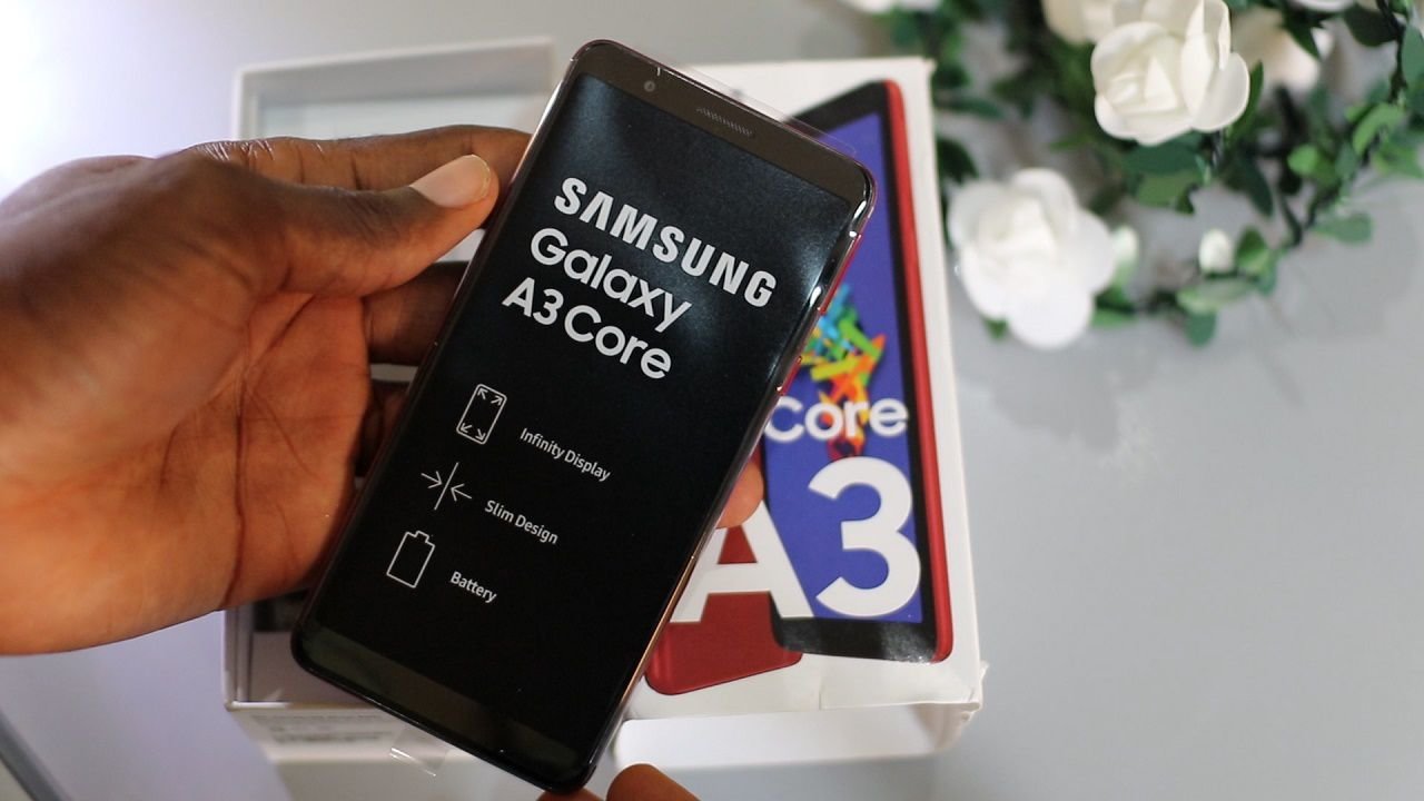 Samsung Galaxy A3 core unboxing