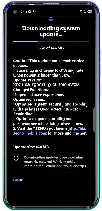 New OTA update released for Tecno Spark 5 Air and Spark 5 Pro