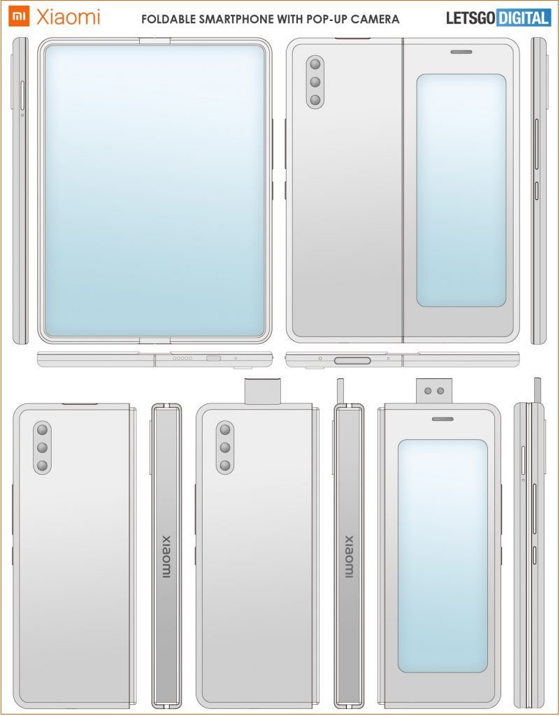 Patent document point to a new Xiaomi foldable phone with pop-up selfie