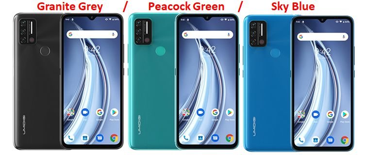 UMIDIGI joins the Helio G25 bandwagon with a cheaper A9 smartphone UMIDIGI A9 available colors 1
