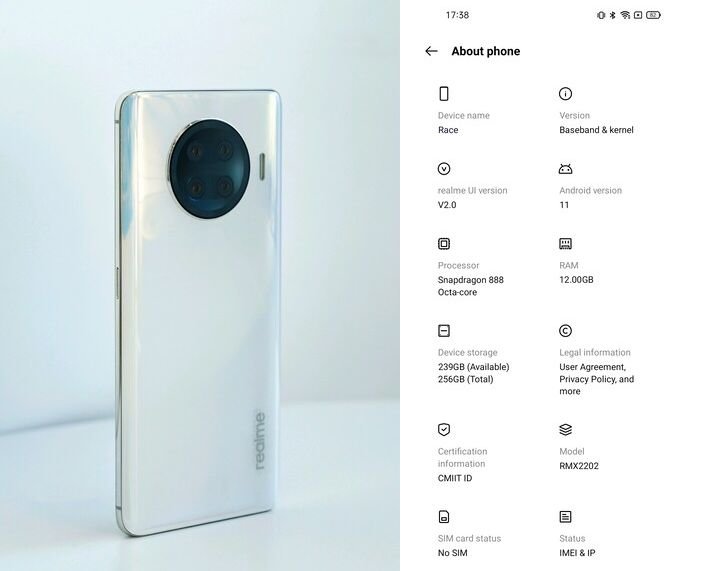 OPPO to 'Ace'; Realme to 'Race': new Snapdragon 888 expected realme race rmx2202 1