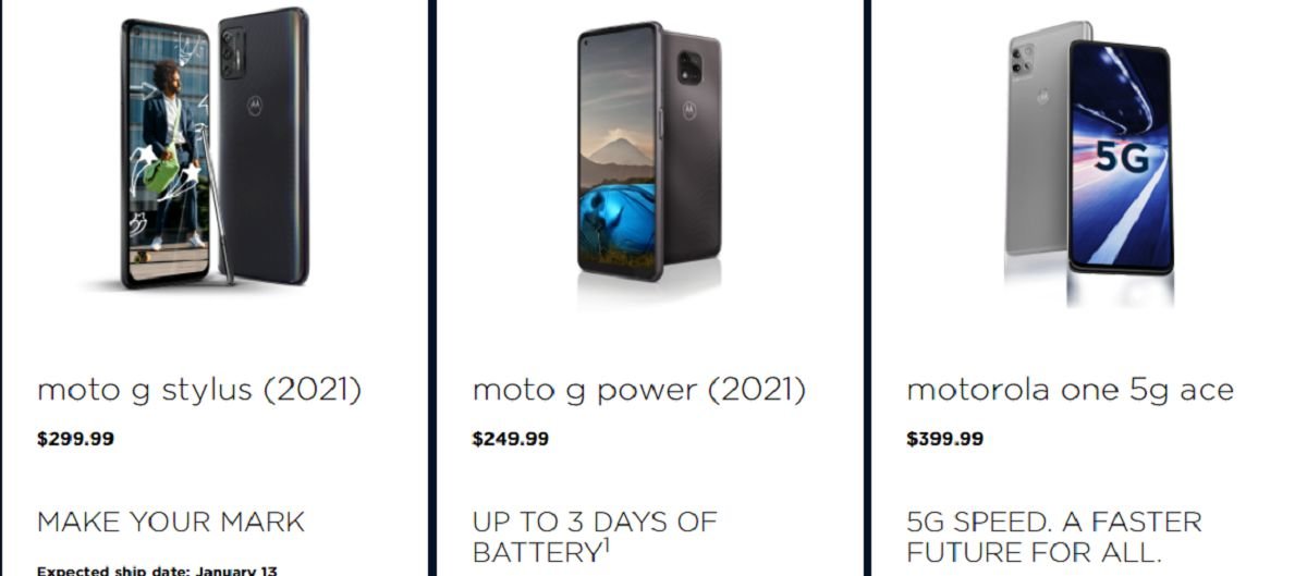 four new phones from moto