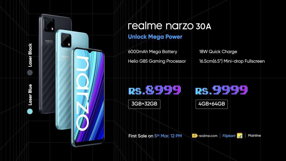 Realme Narzo 20 vs Narzo 30A: rear camera is the key difference Realme Narzo 20 vs Narzo 30A: rear camera is the key difference