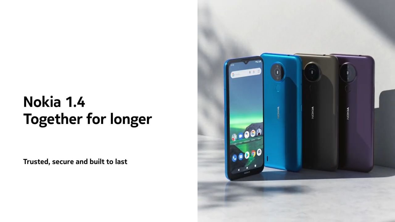 Nokia 1.4 with Snapdragon 215 and up to 64GB storage announced