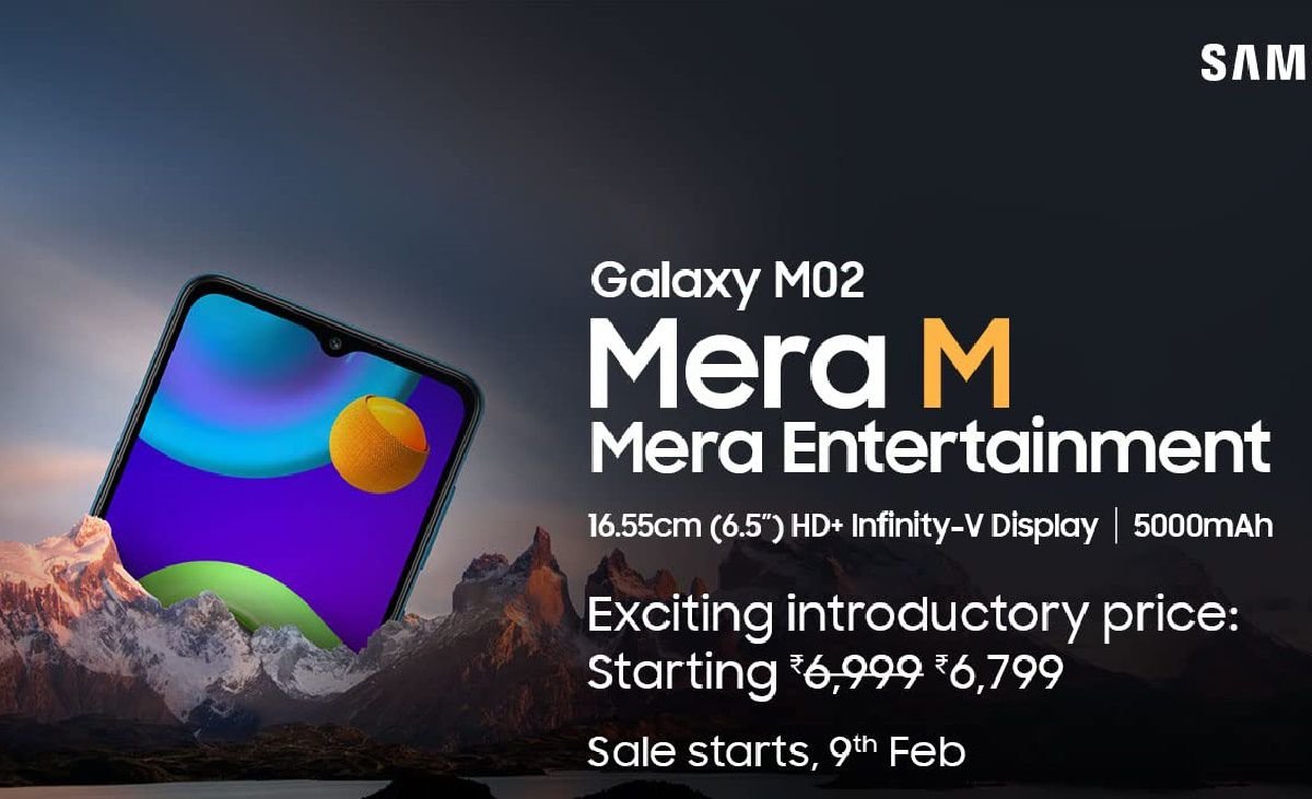Samsung Galaxy M02 announced in India