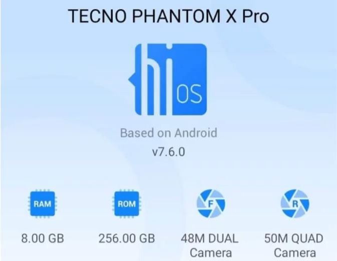 Tecno Phantom X Pro rumored specs