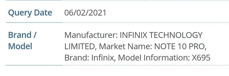 Infinix may skip 9 to Note 10-series; Pro model (X695) already registered