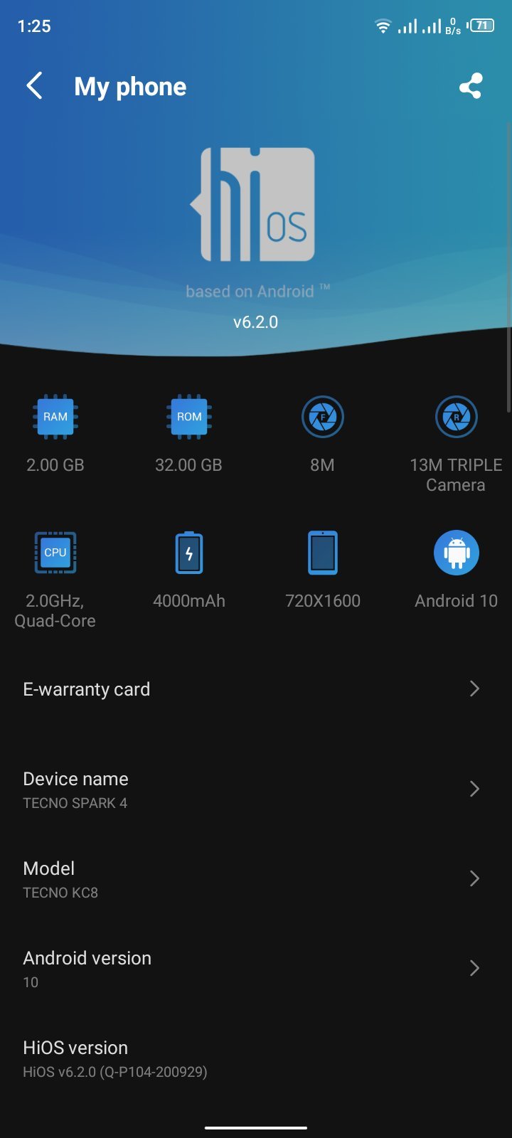 Tecno Spark 4 now receiving Android 10 update base on HiOS 6.2.0 | DroidAfrica