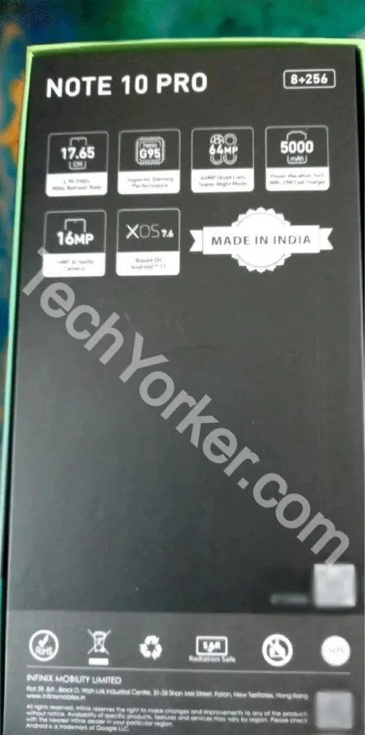 Infinix Note 10 Pro leaked box reveals what to expect | DroidAfrica