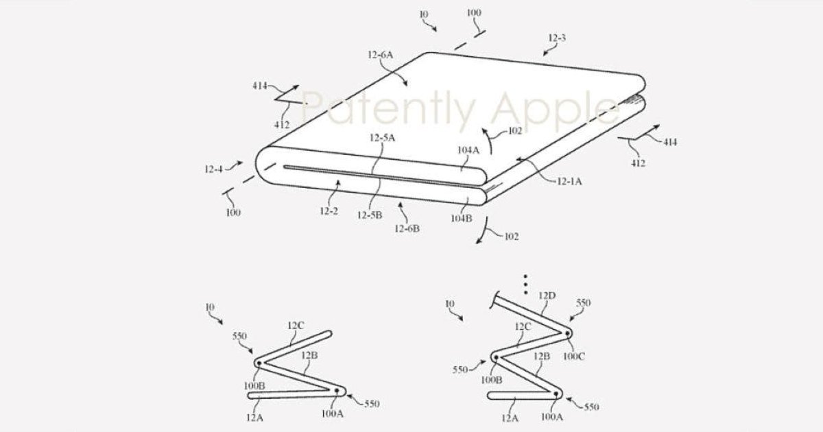 Apple’s patent shows foldable iPhone has an outward-folding display