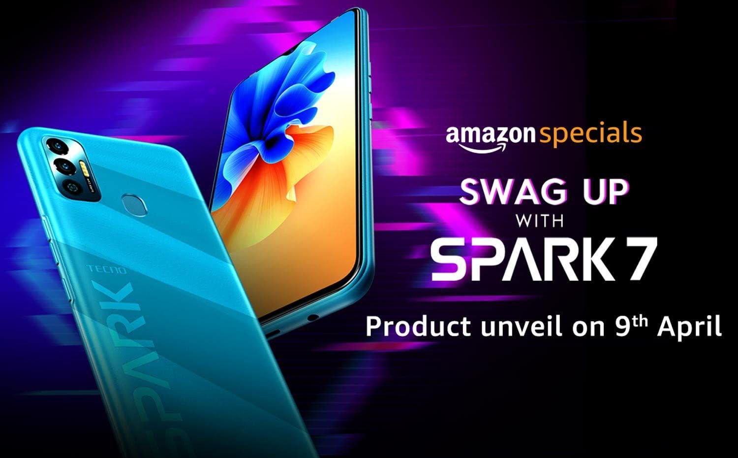 Amazon India: upcoming Tecno Spark 7 set for April 9th; confirms key specs