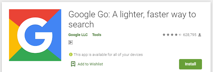 Google Go browser Key features