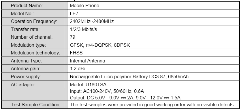 LE7: Tecno’s first phone with 7000mAh battery passes through FCC