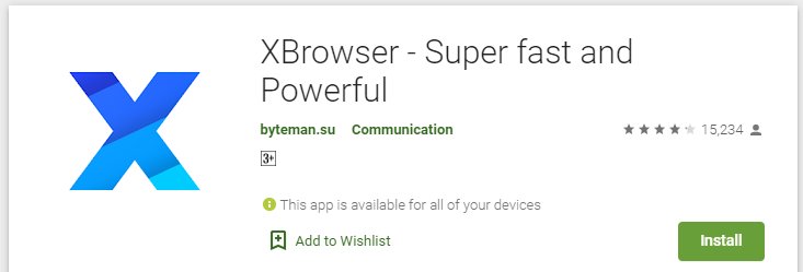Key features of XBrowser