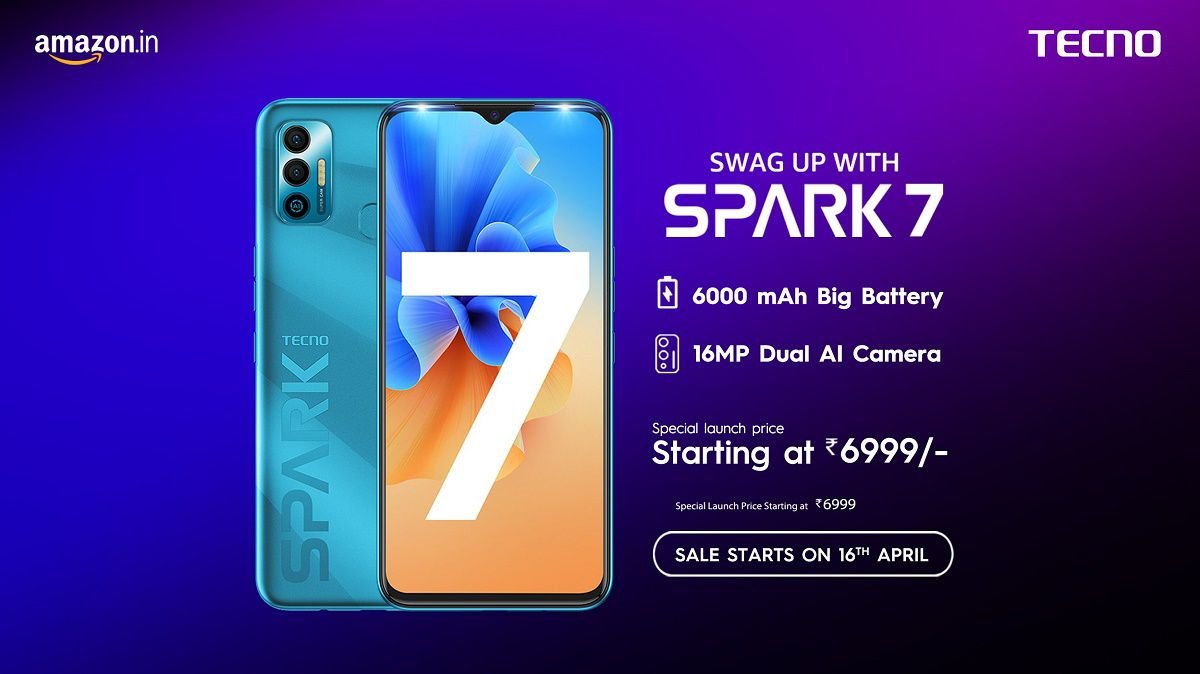 Uniquely designed Tecno Spark 7 with Helio A25 CPU goes official