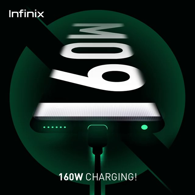 Infinix Kenya officially confirms 160W wired and 50W wireless charging tech