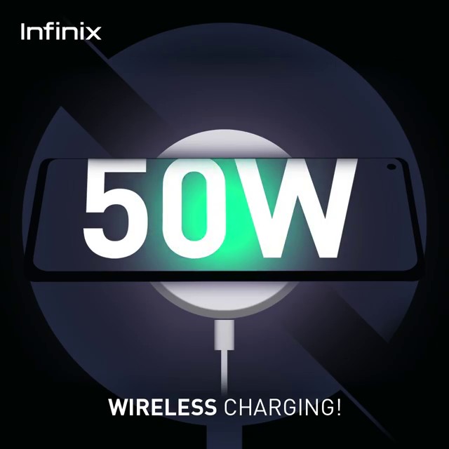 Infinix 50W wireless charging