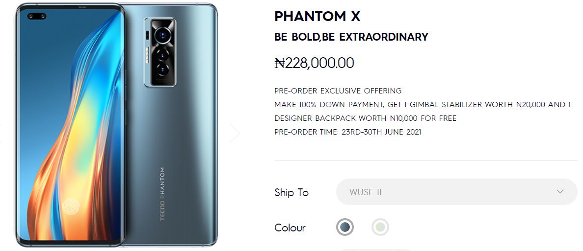 Phantom x price in Nigeria