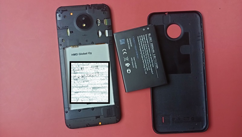 Nokia C10 removable battery