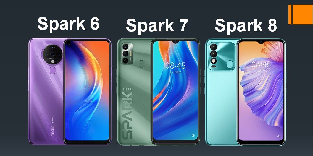 Tecno Spark 6 vs Spark 7 vs Spark 8