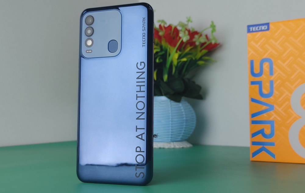 rear view of Tecno Spark 8 2 1 Tecno Spark 8 unboxing and early preview rear view of Tecno Spark 8 2 1