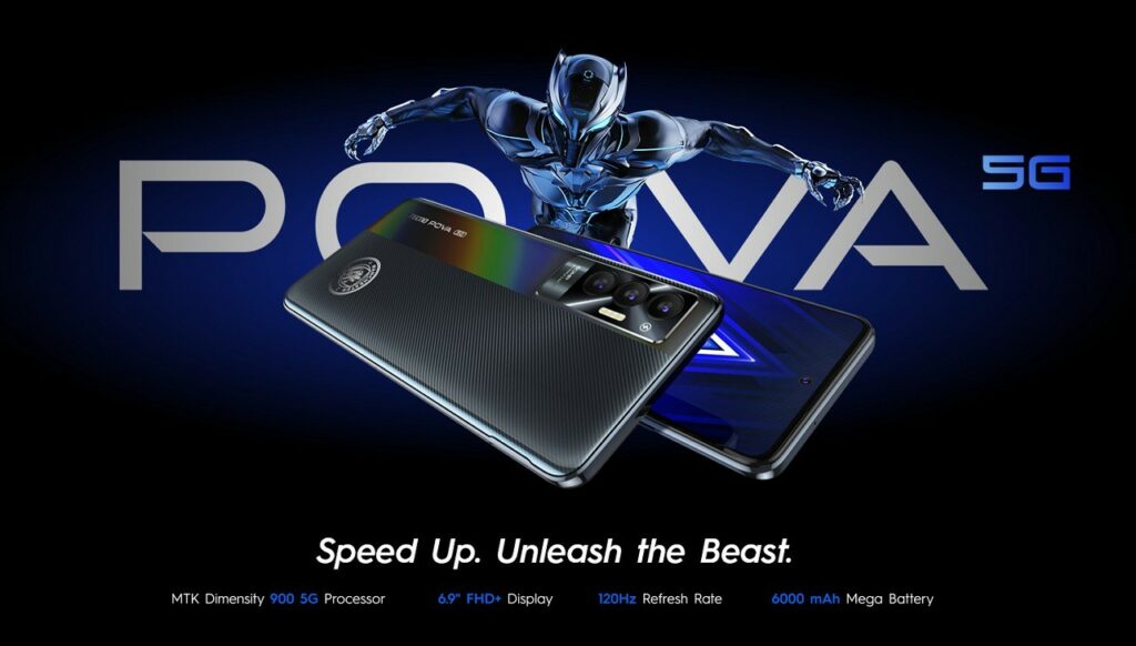 POVA 5G headed to India 3-days from today; Dimensity 900 CPU expected 2 Tecno POVA 5G now official
