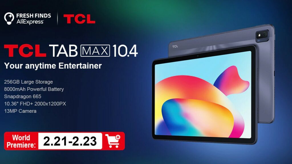 TCL TAB MAX 10.4 with Snapdragon CPU