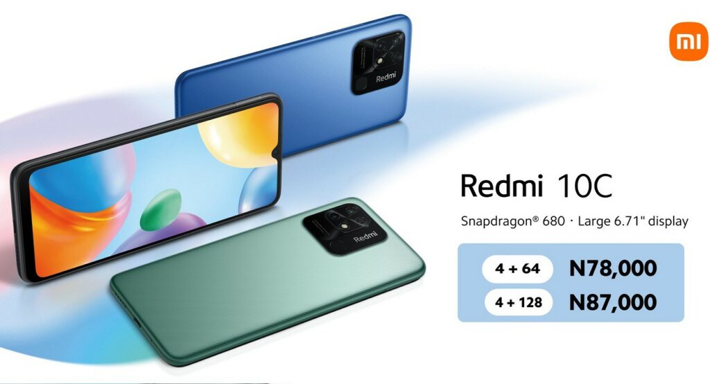Xiaomi Redmi 10C now official in Nigeria; Rocks Qualcomm Snapdragon 680 CPU Xiaomi Redmi 10C pricing in Nigeria