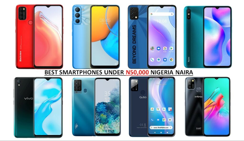 Smartphones to buy under 50,000 Naira in Nigeria (1st quarter 2022) best phones under 50000 in nigeria