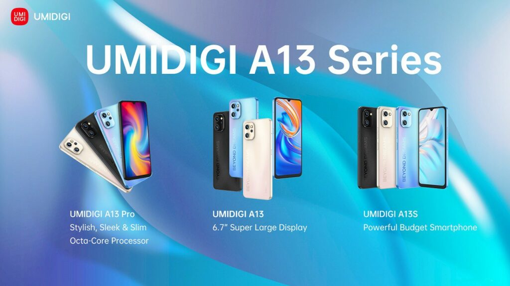 UMIDIGI A13 Pro, A13 and A13S key specs unveiled with Unisoc T610 Chipset upcoming UMIDIGI A13 series 4