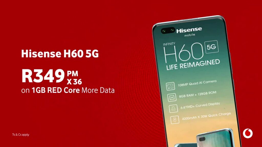 HiSense Infinity H60 5G with Dimensity 810 CPU goes on sales in South Africa HiSense Infinity H60 5G now on sales in South Africa