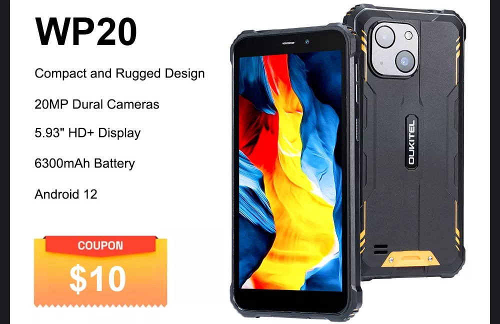 Oukitel WP20 is coming with Google Android 12 and iPhone 13-like camera design 1 Oukitel WP20 Price on Aliexpress