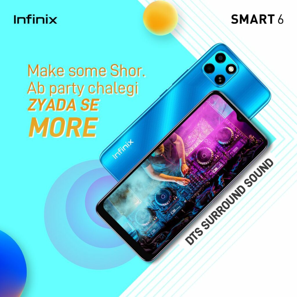 smart 6 announced in India 1024x1024 Infinix Smart 6 with Helio A22 CPU and 6.6-inches screen announced in India smart 6 announced in India