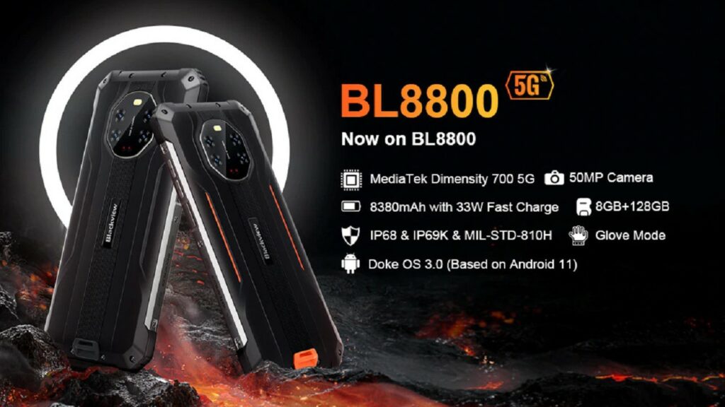 Blackview BL8800 5G Blackview BL8800 5G key specs