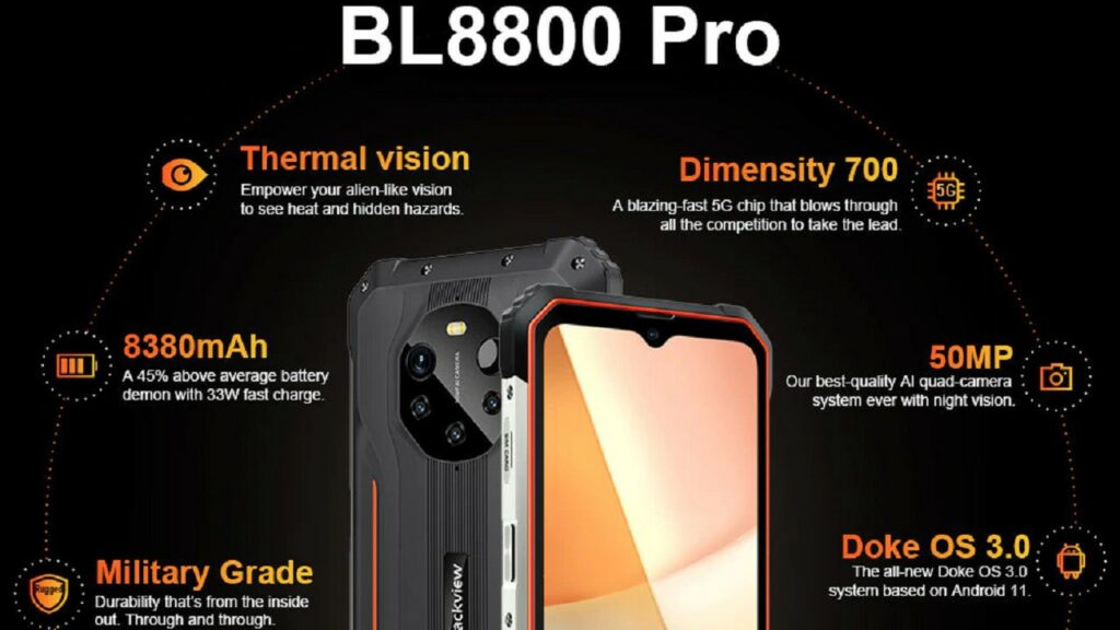 Blackview BL8800 Pro 5G Full Specification and Price | DroidAfrica
