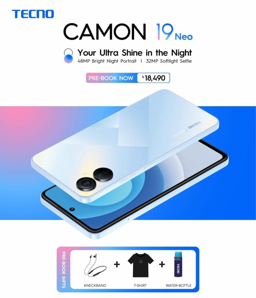 Camon 19 Neo with 48MP main camera and 32MP selfie lens announced CAmon 19 neo pricing in Bangladesh