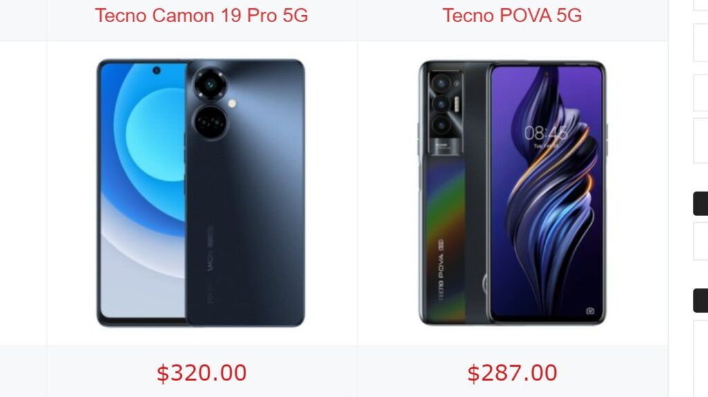 Camon 19 Pro 5G vs Pova 5G; which is the best 5G phone from Tecno Camon 19 Pro 5G vs Tecno POVA 5G
