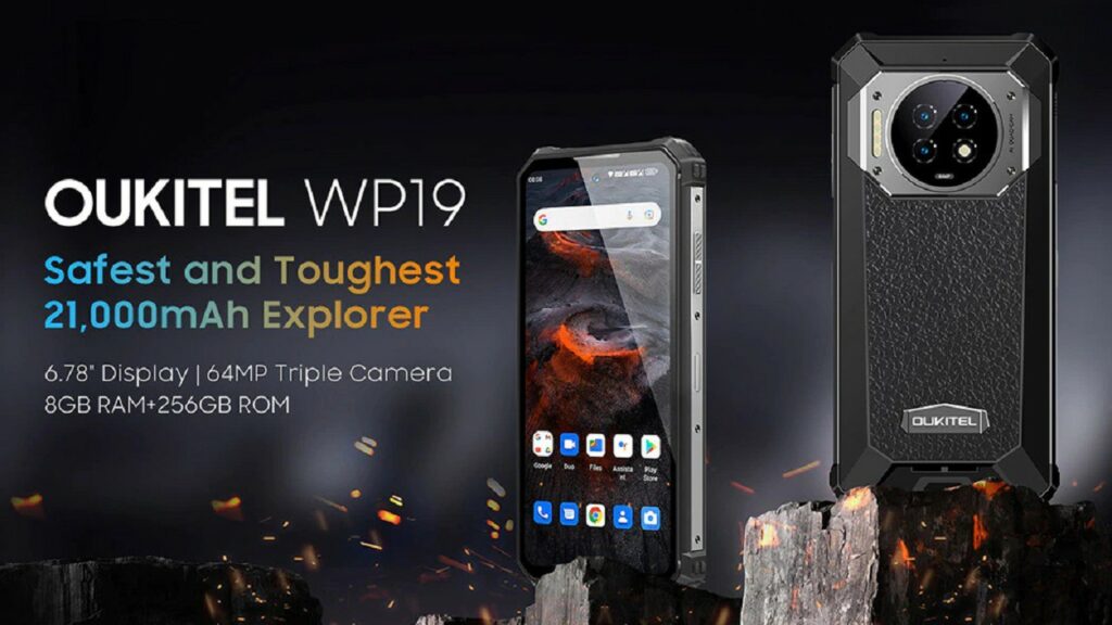 World first smartphone with 21,000mAh battery now official Oukitel WP19 now official with 21000mAh battery 2